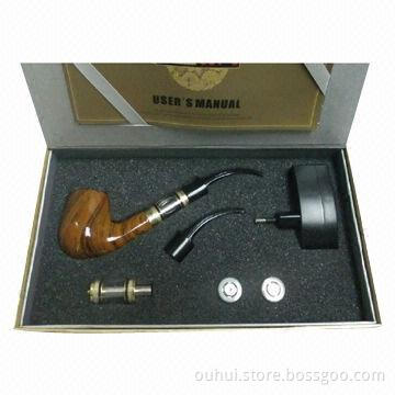 Rechargeable E-pipe with 2 Batteries,1300 Puffs and Gift Box Package, OEM/ODM Orders Welcomed